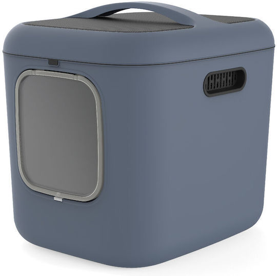 Rotho My Pet Cat Toilet Closed Blue