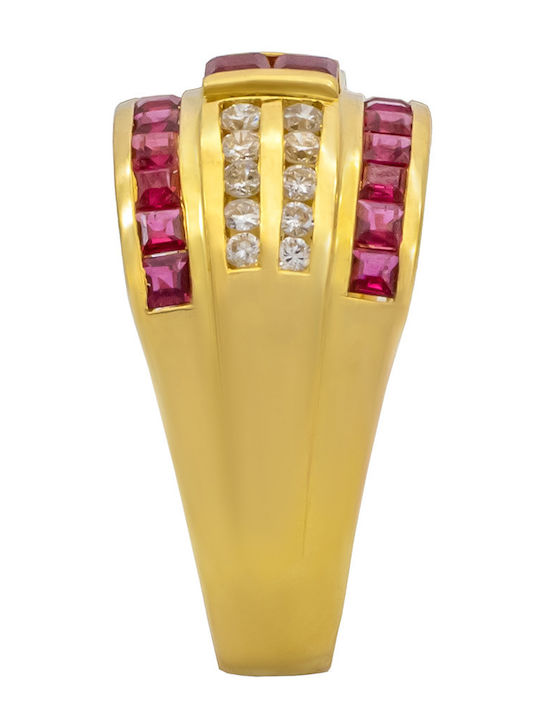 Savvas Design Дамски Пръстен с Диамант от Злато 18K