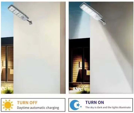 Lampa Lampă Solară Stradală 200W 10000lm Alb Rece 6000K cu Senzor de Mișcare și Telecomandă IP66 31cmx19cmcm