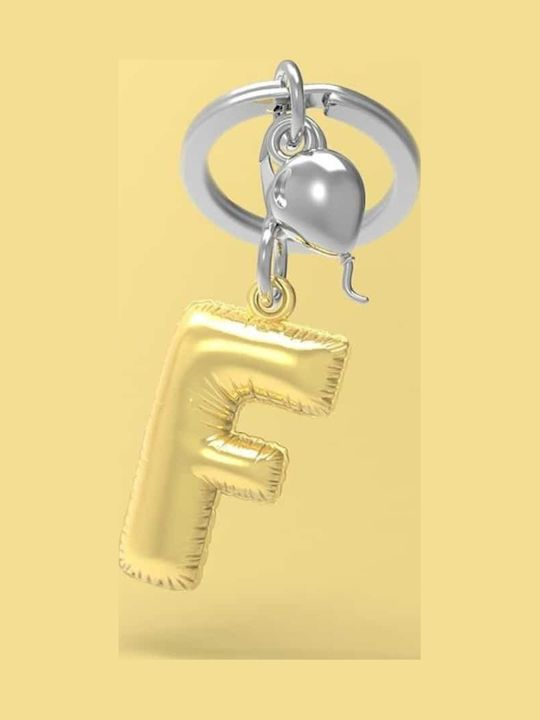 Metalmorphose Mtm10f Metal Keychain Initial F