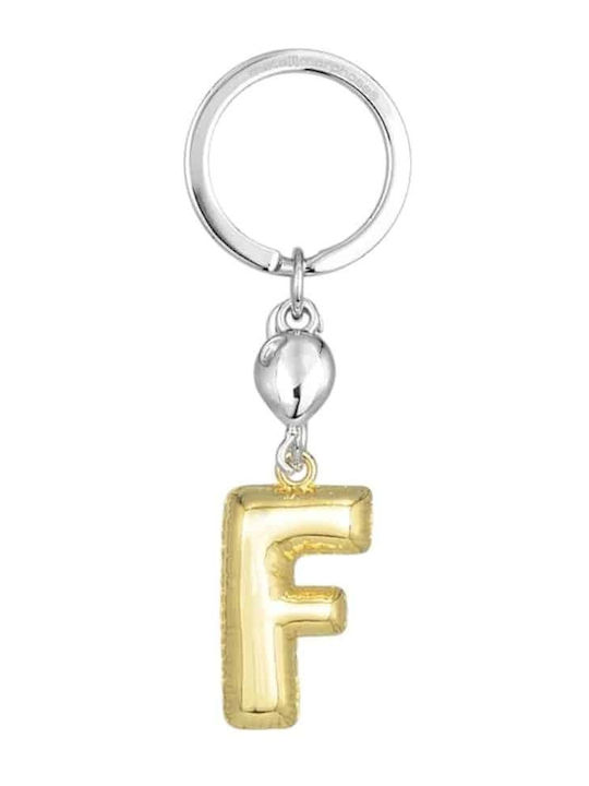 Metalmorphose Mtm10f Metal Keychain Initial F