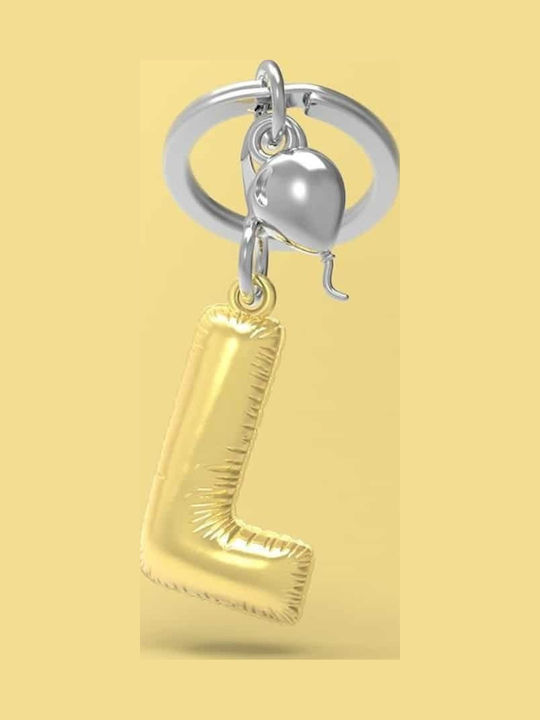 Metalmorphose Mtm10l Metal Keychain Initial L