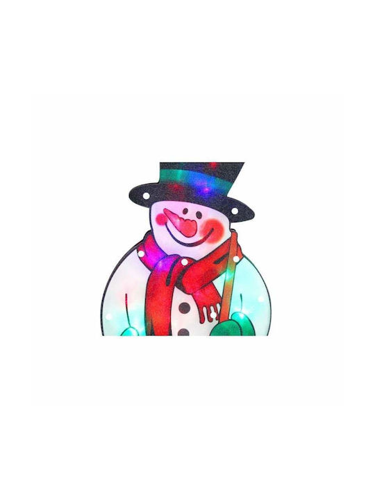 Siks Snowman Window Decoration Led Lighted Multicolor