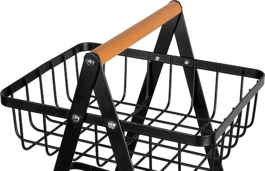 Brunbeste Φρουτιέρα Μεταλλική Μαύρη 46x35x18εκ.
