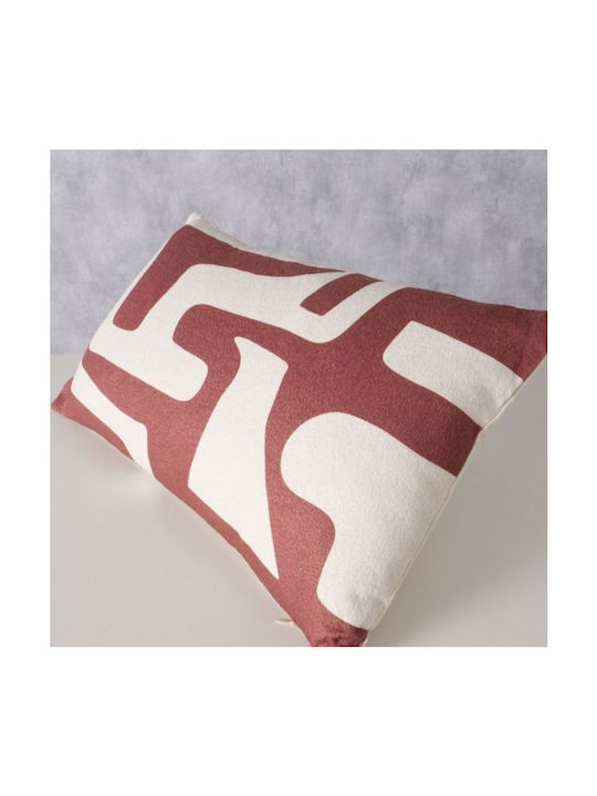 Boltze Perna de canapea Bakari Burgundy, White 30x50cm.