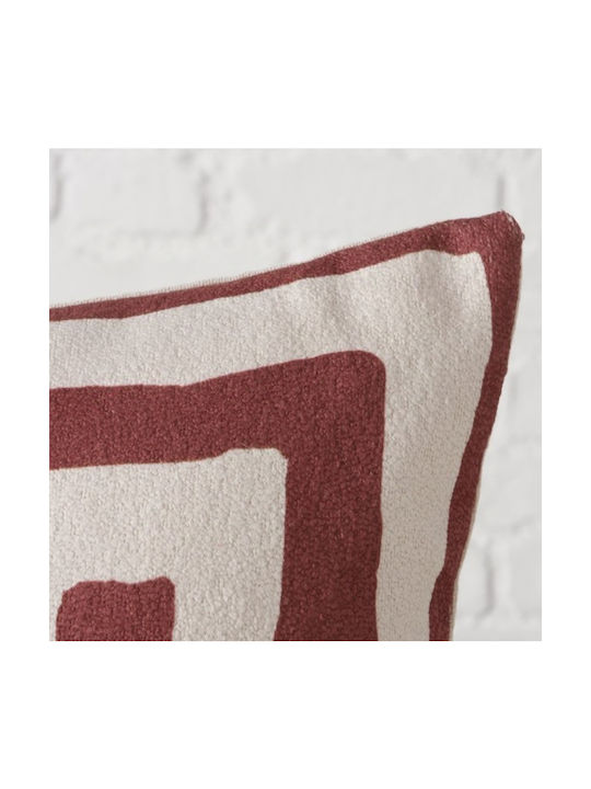 Boltze Perna de canapea Bakari Burgundy, White 30x50cm.