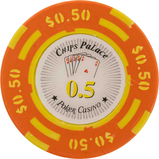 Pokeritems Set 500 Numbered Poker Chips 14gr in Suitcase