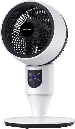 Eurolamp Πολυμορφικός Ανεμιστήρας 50W Διαμέτρου 23cm με Τηλεχειριστήριο Λευκός