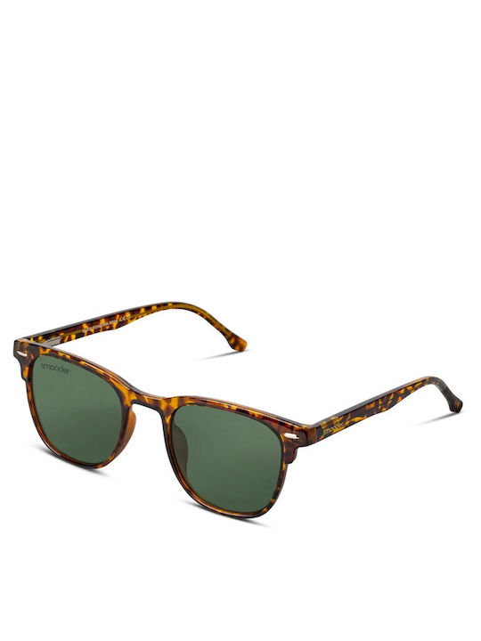 Smooder Unisex Sonnenbrille mit Braun Schildkröte Kunststoff Gestell X024