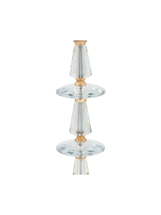 Keskor Candle Holder Metal in Gold Color 13x13x54cm 1pcs