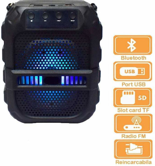Ηχείο Bluetooth 5W με Ραδιόφωνο και Διάρκεια Μπαταρίας έως 2 ώρες Μαύρο