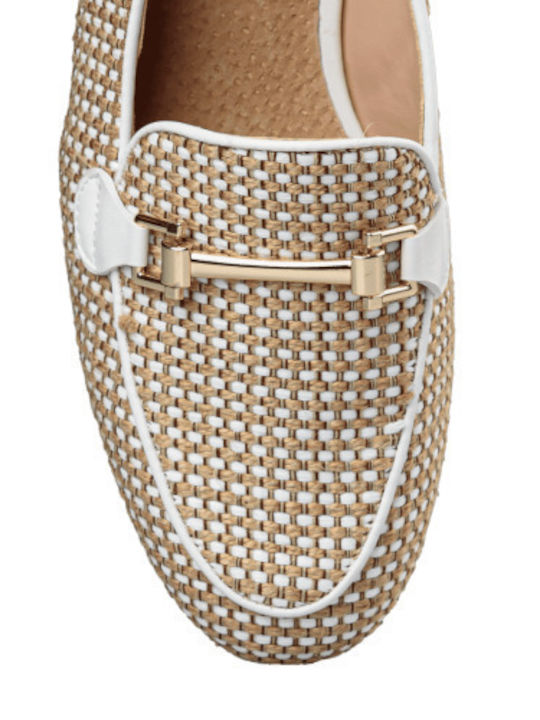 Γυναικεία Loafers σε Λευκό Χρώμα