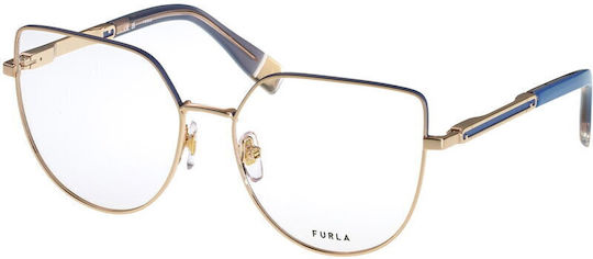 Rame de ochelari pentru femei Furla Vfu673 309m Metal Aur 55 mm