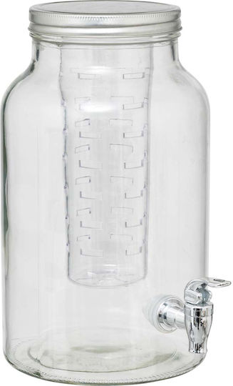 Dozator din sticlă cu robinet și filtru 5L S-d Fuzy Drink 203418 Φ17.5x31 Sticlă