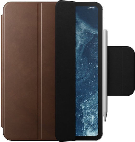 Nomad Folio Flip Cover Δερμάτινη Καφέ (iPad Pro 11)