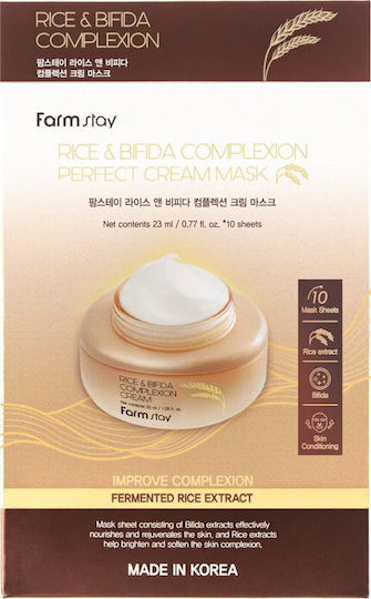 Farm Stay Bifida Complexion Μάσκα Προσώπου 10 τμχ x 23ml