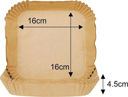 Hârtie pentru friteuză 16x16cm 100buc Klausberg Kb-7781