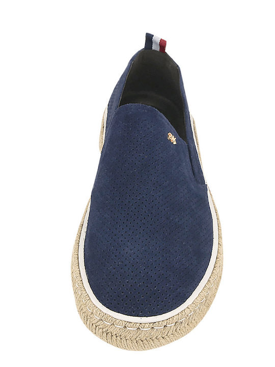 Din piele întoarsă Espadrile pentru bărbați Marina
