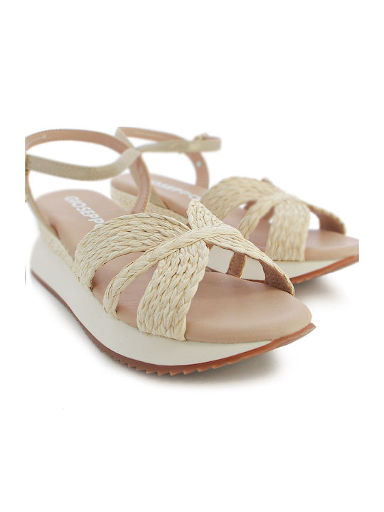Sandalen Beige