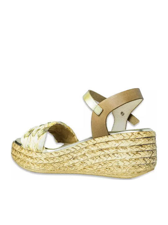 Damenplattformen im Espadrilles-Stil Braun