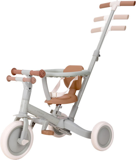 Little Dutch Sunny Flower Convertible with Parental Handle 4 in 1 for Ages 1-3 Green Leaf