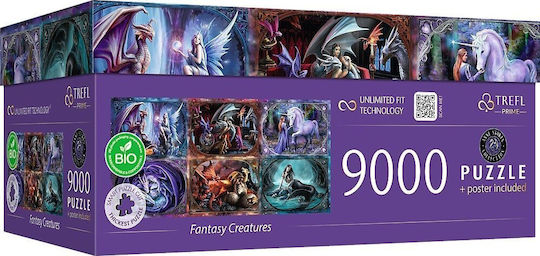 Fantasy Creatures Puzzle 2D 9000Stk.