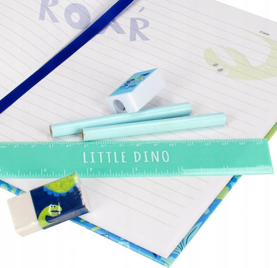 Kinder Schreibwarenset mit Bleistift, Spitzer, Radiergummi, Notizbuch und Lineal