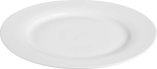 Plate Shallow Ceramic White
