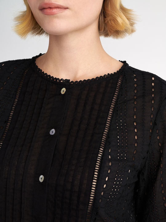 Harley Langärmelig Damen Hemd Black