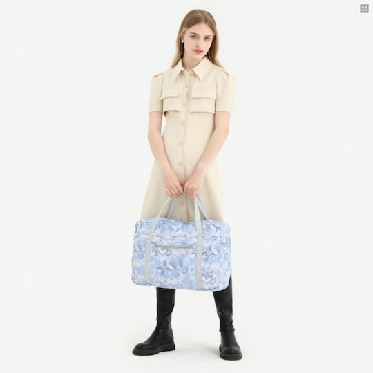 Miss Lulu Reisetasche Hellblau Stoff