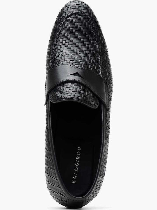 Leder Herrenschuhe Schwarz