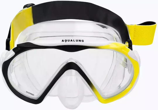 Комплект за шнорхелинг Aqualung Compass черно жълто размер S