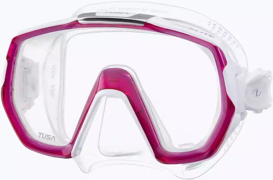 Tusa Freedom Elite Snorkeling Mask White Pink