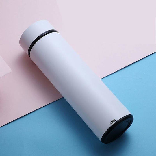 Flasche Thermosflasche Rostfreier Stahl 500ml White
