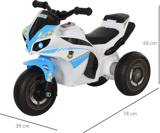 Kids Motorbike Inspired Electric White