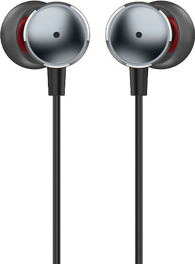 Recci REP-L37 In-ear Handsfree Ακουστικά με Βύσμα 3.5mm Ασημί