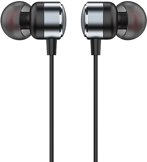 Recci REP-L38 In-ear Handsfree Ακουστικά με Βύσμα USB-C Ασημί