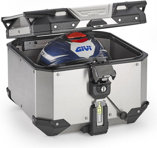 Givi Trekker Outback Monokey Μπαγκαζιέρα Μοτοσυκλέτας Αλουμινίου 42lt Μαύρη