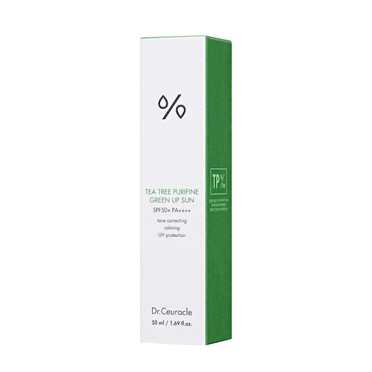 Dr. Ceuracle Tea Tree Purifine Green Up Cremă Cu Protecție Solară Pentru Față SPF50 50ml