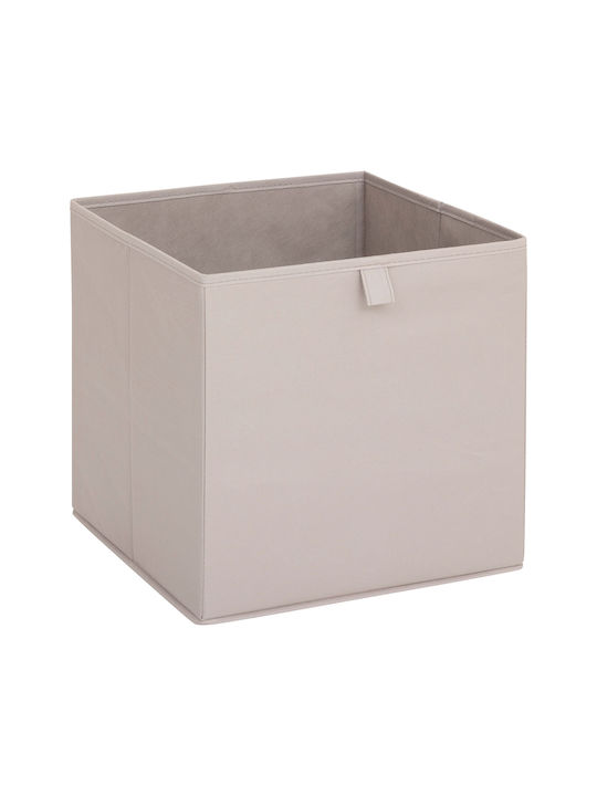 5Five Fabric Storage Box with Lid Beige 31x31x31cm 1pcs