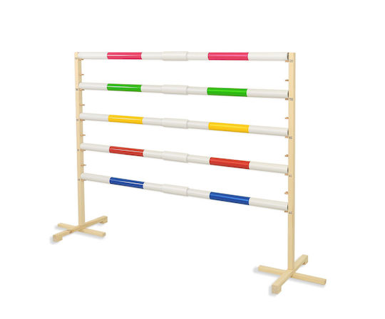 Jumping Obstacle Hobby Horse 160cm H-120 Cm Two Bars Green Blue