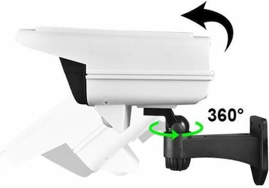 Siks Fake Surveillance Camera Motion Sensor Light Solar Powered