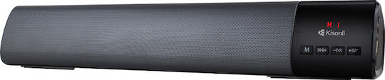 Kisonli LED-800 Ηχείο Bluetooth 10W με Ραδιόφωνο και Διάρκεια Μπαταρίας έως 5 ώρες Μαύρο