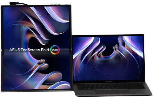 Asus ZenScreen Fold OLED MQ17QH OLED Portable Monitor 17.3" 2560x1920 Silver