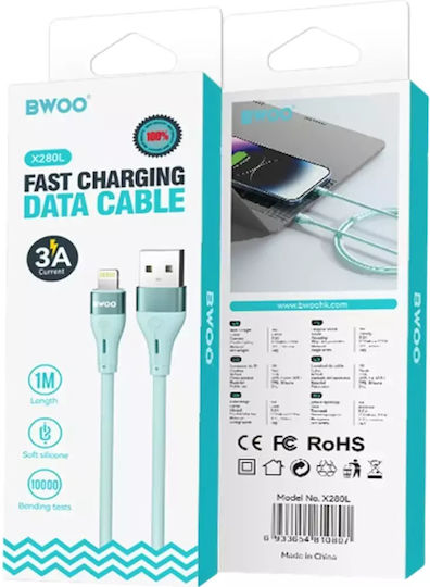 BWOO USB-A to Lightning Cable Λευκό (X280L)