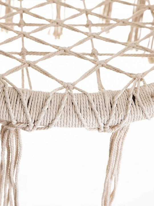 Hanging Chair Fabric W80xD80xH125cm Beige