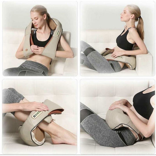 Massage Device Shiatsu for the Neck & the Back with Infrared Heat Brown