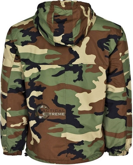 Mil-Tec Military Jacket Forest Camouflage Soft Shell Windproof Jacket