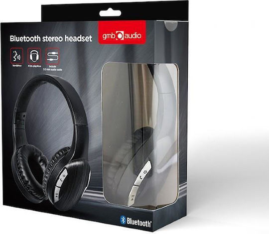 Gembird BTHS-01 Wireless / Wired Over Ear Headphones with 5 hours of Operation Black