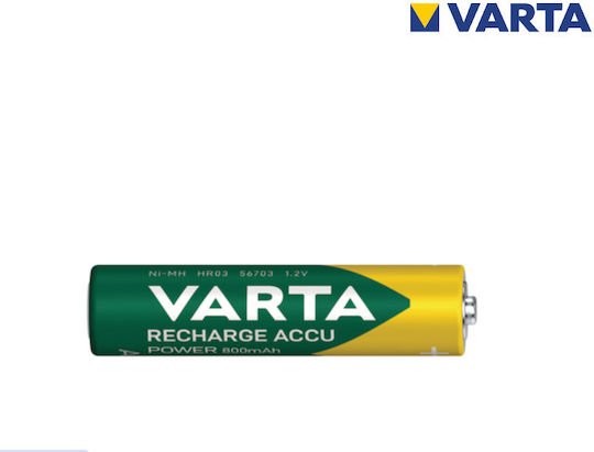 Varta Rechargeable Accu Επαναφορτιζόμενες Μπαταρίες AAA Ni-MH 800mAh 1.2V 2τμχ